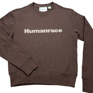 Adidas Human Race Crewneck Mens 2XS Brown‎ Pharrell Williams Sweatshirt